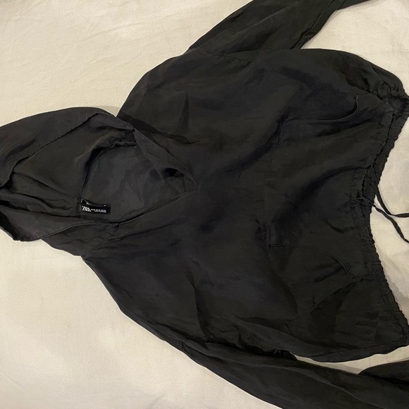 Zara Tops - zara copycat silk hoodie